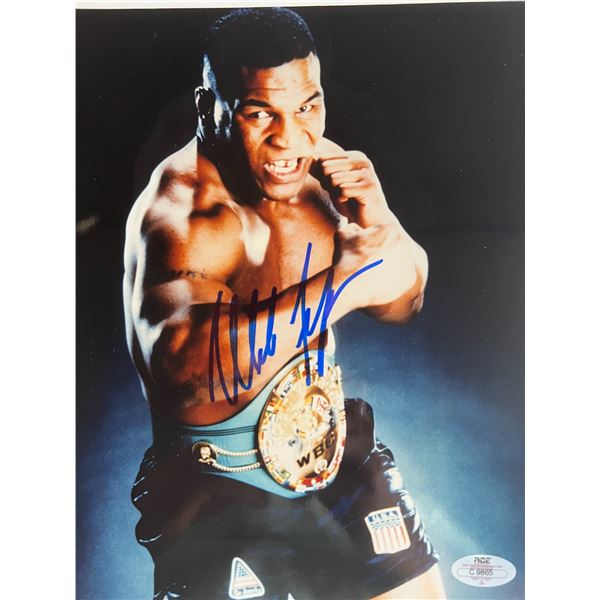 Mike Tyson signed photo. ACE authenticated