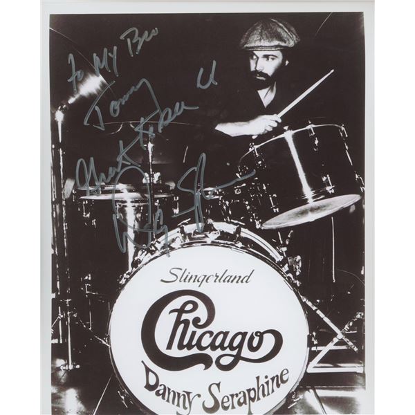 Chicago drummer Danny Seraphine signed photo