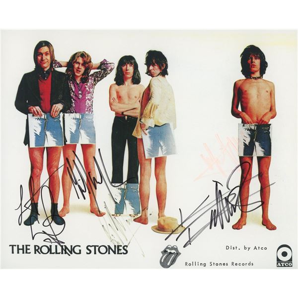The Rolling Stones signed photo