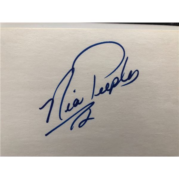 Nia Peeples signature cut and photo