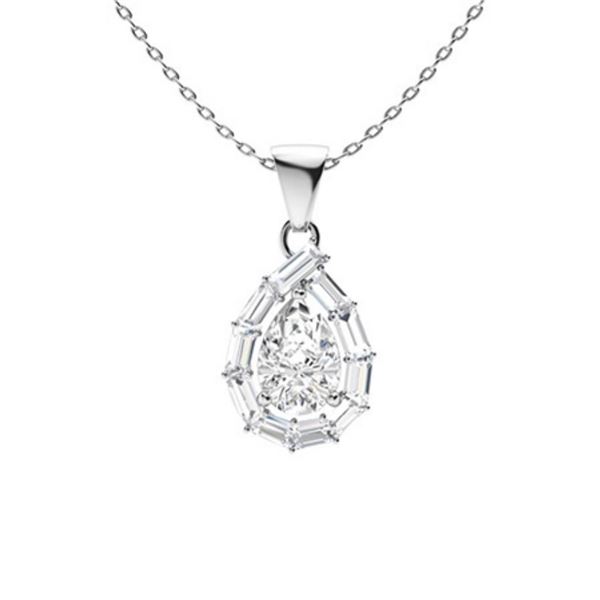 Gold & White Diamonds 3.50 Cts Necklace - E/VVS