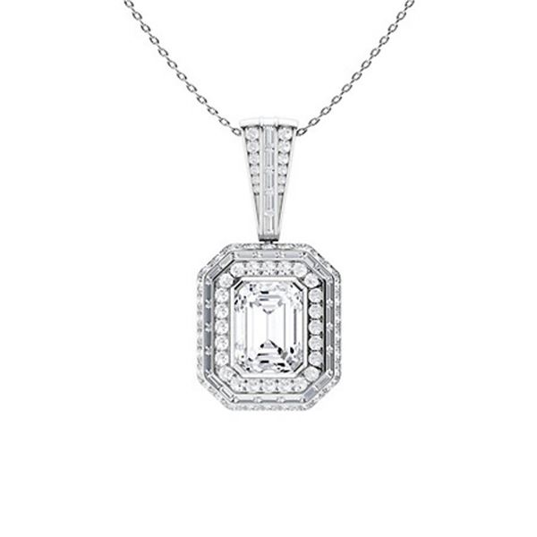 Gold & White Diamonds 3.50 Cts Necklace - E/VVS