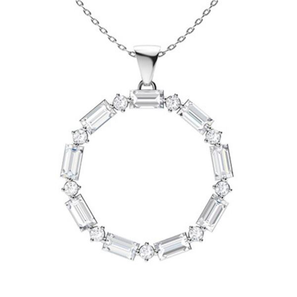 Gold & White Diamonds 3 Cts Necklace - E/VVS
