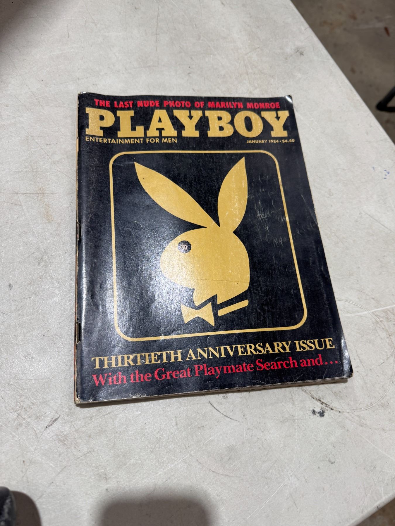 The last nude photo of Marilyn Monroe Playboy magazine, 13th anniversary edition