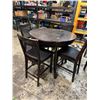 Image 1 : Table with jack knife leaf  and 4 stools