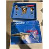 Image 1 : Airbrush set crafting paints and paint brushes, etc.