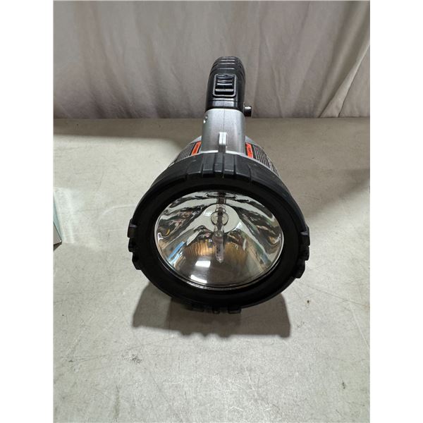 Rechargeable spotlight 3 million candle power no power cord