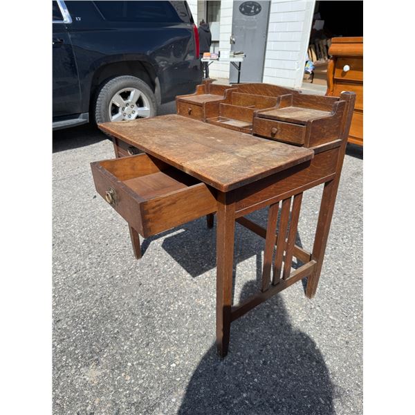 Mission style writing desk antique