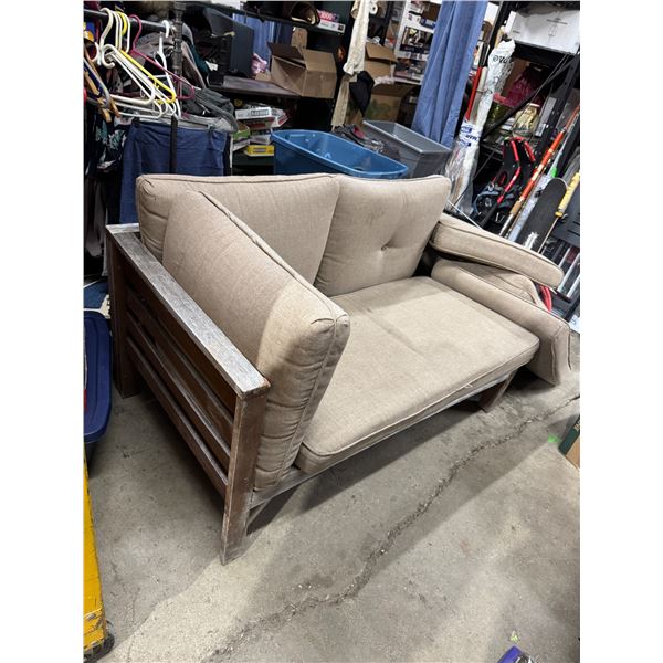 Patio lounge chair with hampton Bay cushions and extra cushions