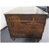 Image 8 : Henredon Folio 10 Wooden 9-Drawer Chinoiserie Desk 64" x 32" x 30"H
