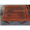 Image 8 : Qty 2 Wooden Nesting Tables 20" x 14" x 26"H & 17" x 10" x 22"H