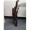 Image 8 : Wooden Folding Chair w/ Floral Upholstery 15" x 17" x 28"H (open)