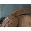 Image 8 : Wooden Armchair w/ Upholstered Seat & Back on Wheels 28" x 17" x 29"H