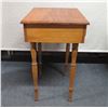 Image 2 : Wooden Single Drawer Side Table Handcrafted by Doc 20" x 17" x 29.5"H