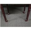 Image 8 : Carved Wooden Side Table w/ Etch-Carved Details on Top 20" x 14" x 28"H