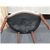 Image 8 : Carved Wooden Armchair w/ Upholstered Seat & Back  23" x 17" x 36"H