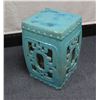 Image 2 : Asian Glazed Garden Seat/Stand 12" x 12" x 20"H
