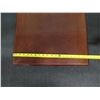 Image 8 : Qty 2 Folding Round Wooden Pull-Out Tables 16" Dia & Square Side Table 19" x 19" x 20"