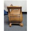 Image 2 : Wooden Bench w/ Carved Back & Storage Seat 48" x 16" x 29"