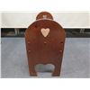 Image 2 : Wooden Bench w/ Carved Heart Sides 32" x 11" x 14"H (21" to top of side)