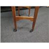 Image 8 : Wooden Lectern w/ Undershelf on Wheels 23" x 13" x 33"H