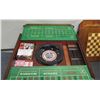 Image 8 : Square Wooden Game Table w/ Removable Top & Boards: Chess, Backgammon, Roulette, etc 30" x 30" x 29"