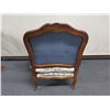 Image 8 : Carved Wooden Armchair w/ Asian Theme Upholstered Seat & Back 25" x 21" x 37"H