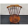 Image 2 : IBEX Round Wooden Windsor Chair 16" Dia, 33"H