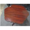 Image 8 : Carved Wooden Table w/ Pedestal Base 19" Dia, 26"H