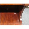 Image 8 : Wooden 2-Tier Side Table on Wheels 33" x 18" x 25"H