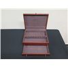 Image 2 : Wooden Jewelry Box w/ Pull-Out Drawer 16" x 13" x 5.5"H