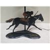 Image 2 : Idaho 1998 Champion Last of a Royal Line Horse Racing Lamp by Riley '99 w/ Shade 14"L x 26"H