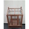 Image 2 : Metal & Glass Terrarium Case or Birdcage 18" x 18" x 48"H