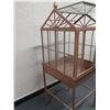 Image 8 : Metal & Glass Terrarium Case or Birdcage 18" x 18" x 48"H