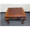 Image 2 : Carved Wooden Side Table w/ Cabriole Legs 27" x 24" x 20"H
