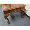 Image 8 : Carved Wooden Side Table w/ Cabriole Legs 27" x 24" x 20"H