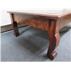 Image 8 : Low Wooden Coffee Table w/ Clear Display Case Top 48" x 31" x 17"H