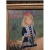 Image 2 : Girl with a Watering Can Art Print by Renoir in Gilt Frame 14" x 18"
