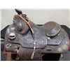 Image 2 : Clary Feed & Western Paramount CA Tooled Saddle "AKK & KEKAU" Name Plate   (stand not included)