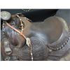 Image 8 : Clary Feed & Western Paramount CA Tooled Saddle "AKK & KEKAU" Name Plate   (stand not included)