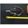 Image 8 : Pair Fleming Metal Spurs w/ Tooled Leather Straps