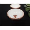Image 2 : Qty 4 Laurie Gates Green Mugs, 2 Ceramic Bull Bowls & Martini Glass