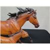 Image 2 : N.R.Q.H.A. 2007 Breeders Award Horse & Foal Figurine w/ Maker's Mark 24"L x 14"H