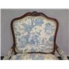 Image 2 : Carved Wooden Armchair w/ Asian Theme Upholstered Seat & Back 24" x 21" x 37"H