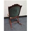 Image 8 : Carved Wooden Rocking Chair w/ Floral Motif Back & Seat 16" x 17" x 33"H