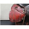 Image 8 : Western Tooled Leather Riding Saddle w/ Saddlebags Has  AKK Name Plate  27"L x 20" W