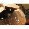 Image 8 : Round Wooden Table 48" Dia, 28"H (Leg Needs Repair) - Available For Pick-Up June 28