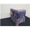 Image 8 : Upholstered Hinged Storage Box w/ Horse Motif 16" x 12" x 16"H