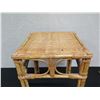 Image 2 : Square Bamboo Woven Side Table w/ Removable Top 14' x 14" x 18"H
