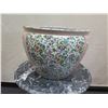 Image 2 : Ceramic Planter's Pot w/ Asian Motif 14" Dia, 10.5"H